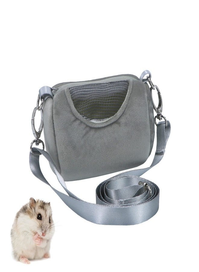 Litewoo Hamster Travel Carrier Portable Outgoing Breathable with Adjustable Shoulder Strap Pet Carrying Bag for Sugar Glider Hamster Rat Chipmunk - Image 1